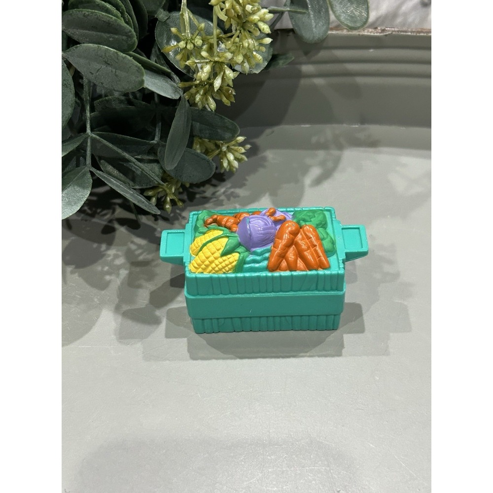 Fisher Price Little People Teal Replacement Food Crate- Animal - Farmer's Market